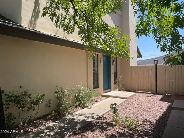 a backyard of a house