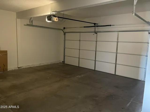 a view of a garage