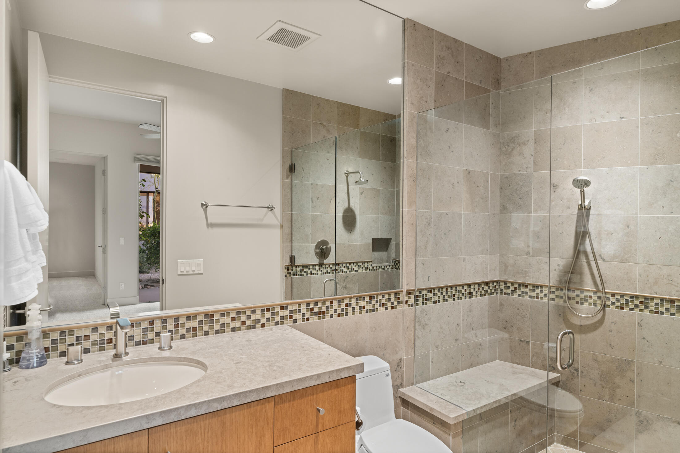 30 Hillcrest Drive Rancho Mirage, CA 92270 - Photo 52 of 79 a bathroom with a sink and a mirror