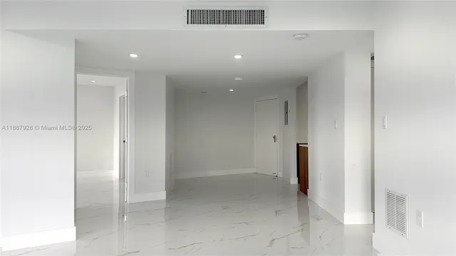 a view of an empty room