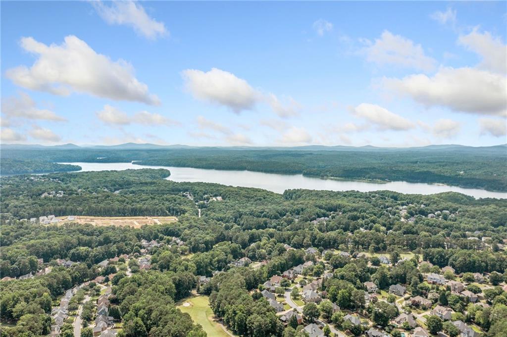 262 Trecastle Square Canton, GA 30114 - Photo 46 of 46 an aerial view of residential houses with outdoor space and trees