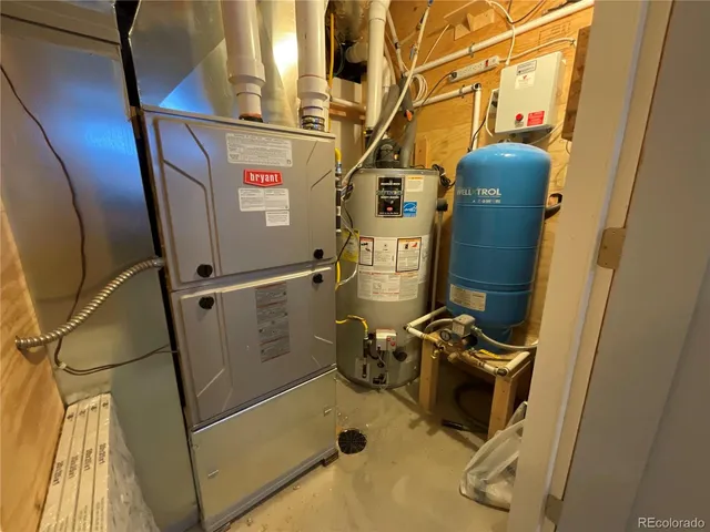 a view of a balcony with sitting area