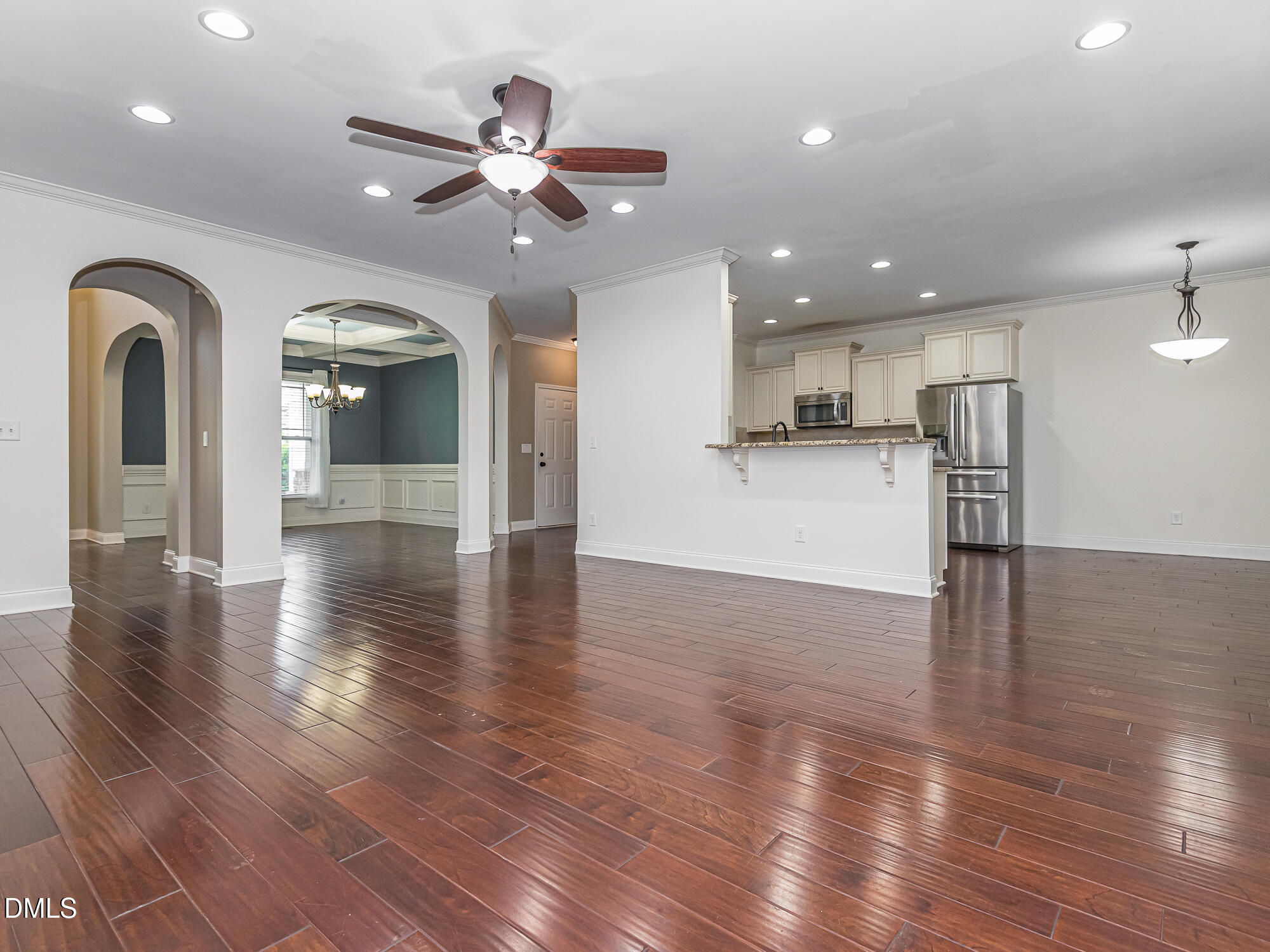 337 Shadowdale Lane Rolesville, NC 27571 - Photo 15 of 42 a view of a kitchen with a sink and wooden floor