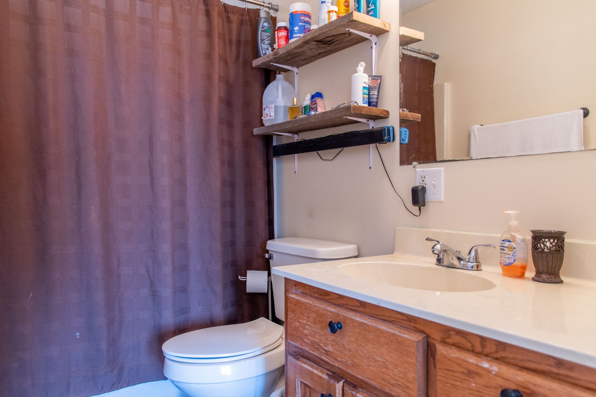 319 Wirmingham Road Monroe, TN 38573 - Photo 8 of 34 a bathroom with a sink a toilet and shower curtain