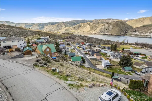 a view of city and mountain