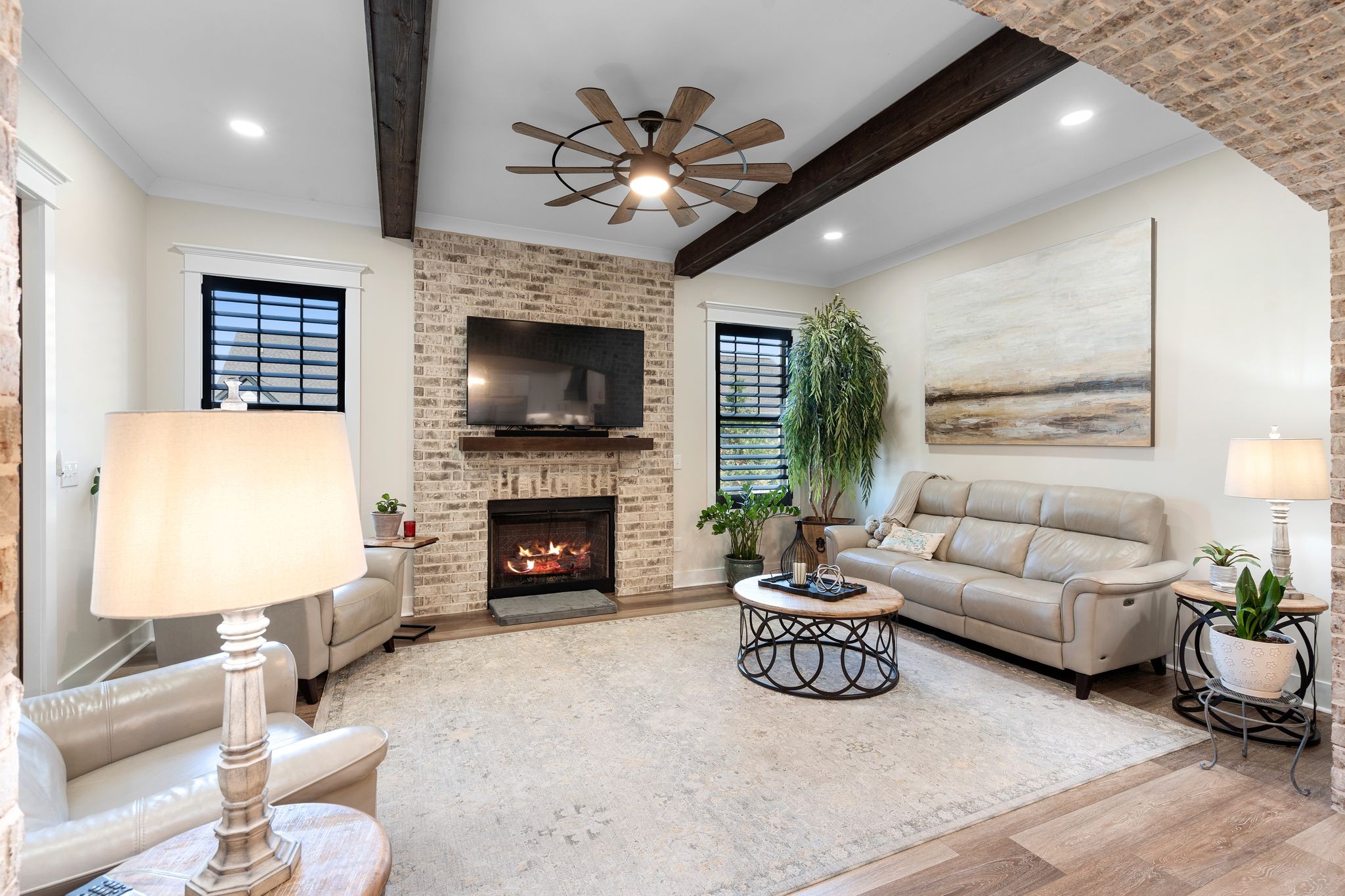 49 Why Worry Lane Winchester, TN 37398 - Photo 21 of 67 a living room with furniture a fireplace and a flat screen tv