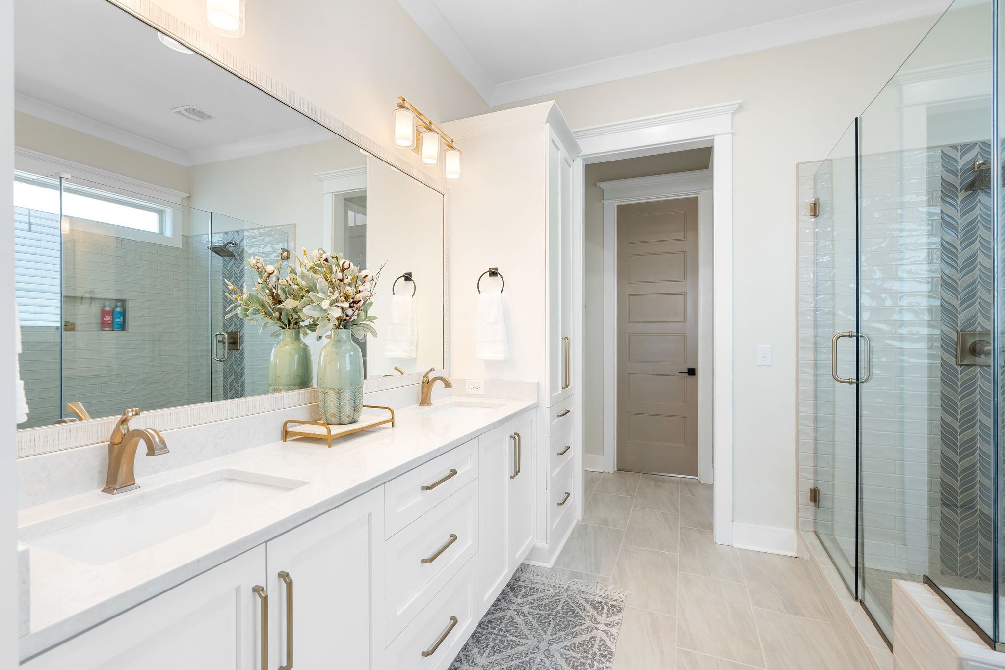 49 Why Worry Lane Winchester, TN 37398 - Photo 25 of 67 a bathroom with a double vanity sink mirror and shower