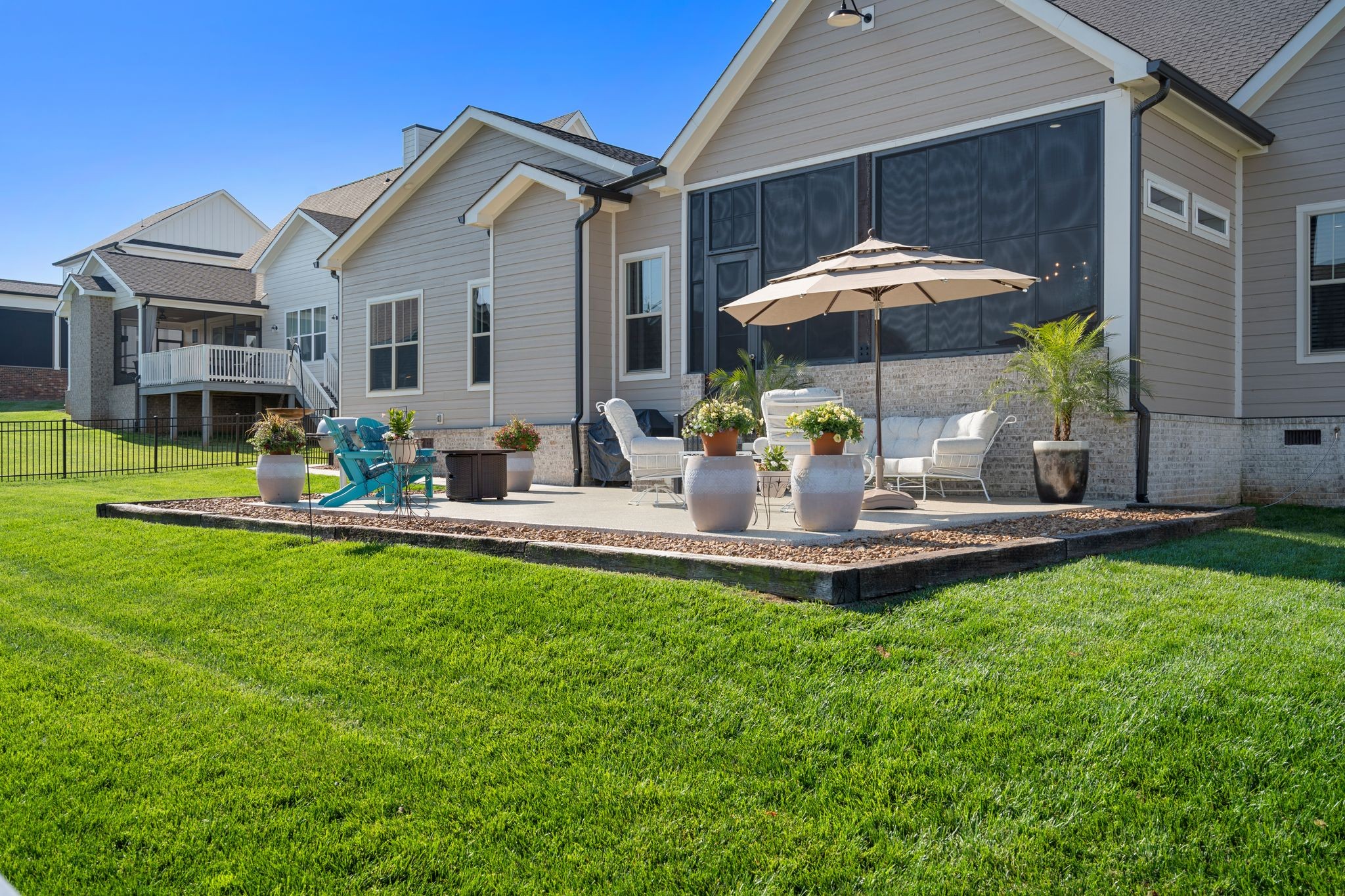 49 Why Worry Lane Winchester, TN 37398 - Photo 49 of 67 a view of a house with backyard sitting area and swimming pool
