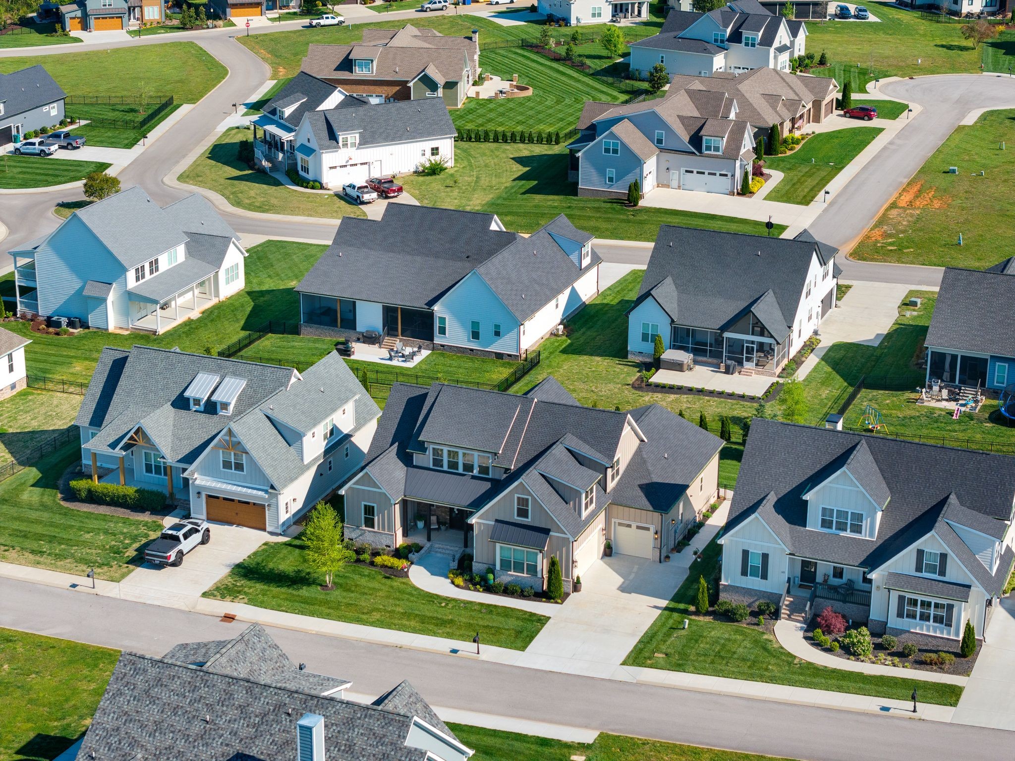 49 Why Worry Lane Winchester, TN 37398 - Photo 53 of 67 an aerial view of residential houses with outdoor space and street view