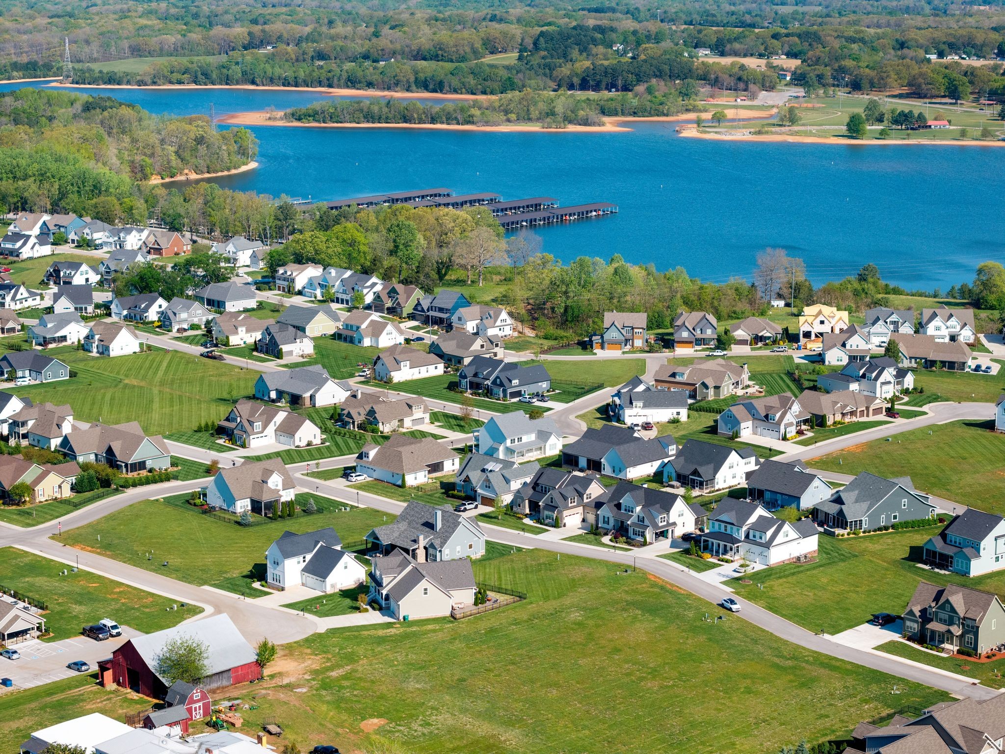 49 Why Worry Lane Winchester, TN 37398 - Photo 57 of 67 a view of a lake with a city