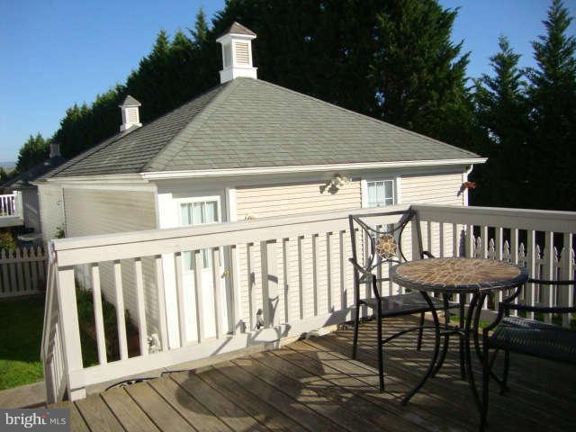 2470 Five Shillings Road Frederick, MD 21701 - Photo 8 of 17 a view of a wooden chairs and table in the roof deck