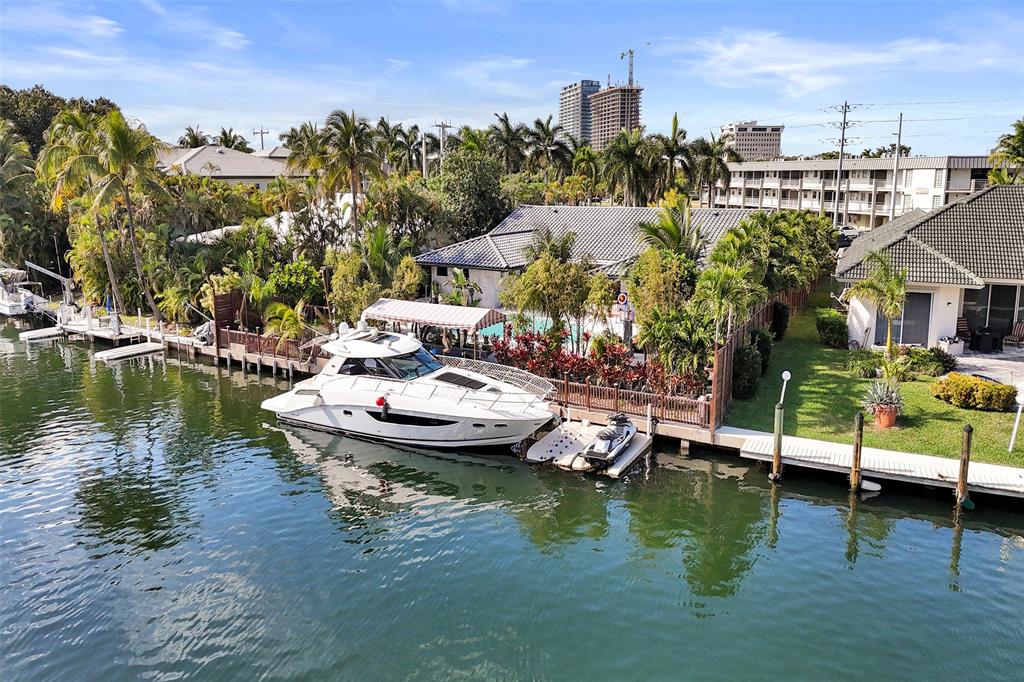 313 Layne Boulevard Hallandale Beach, FL 33009 - Photo 48 of 48 a view of lake with residential houses with outdoor space