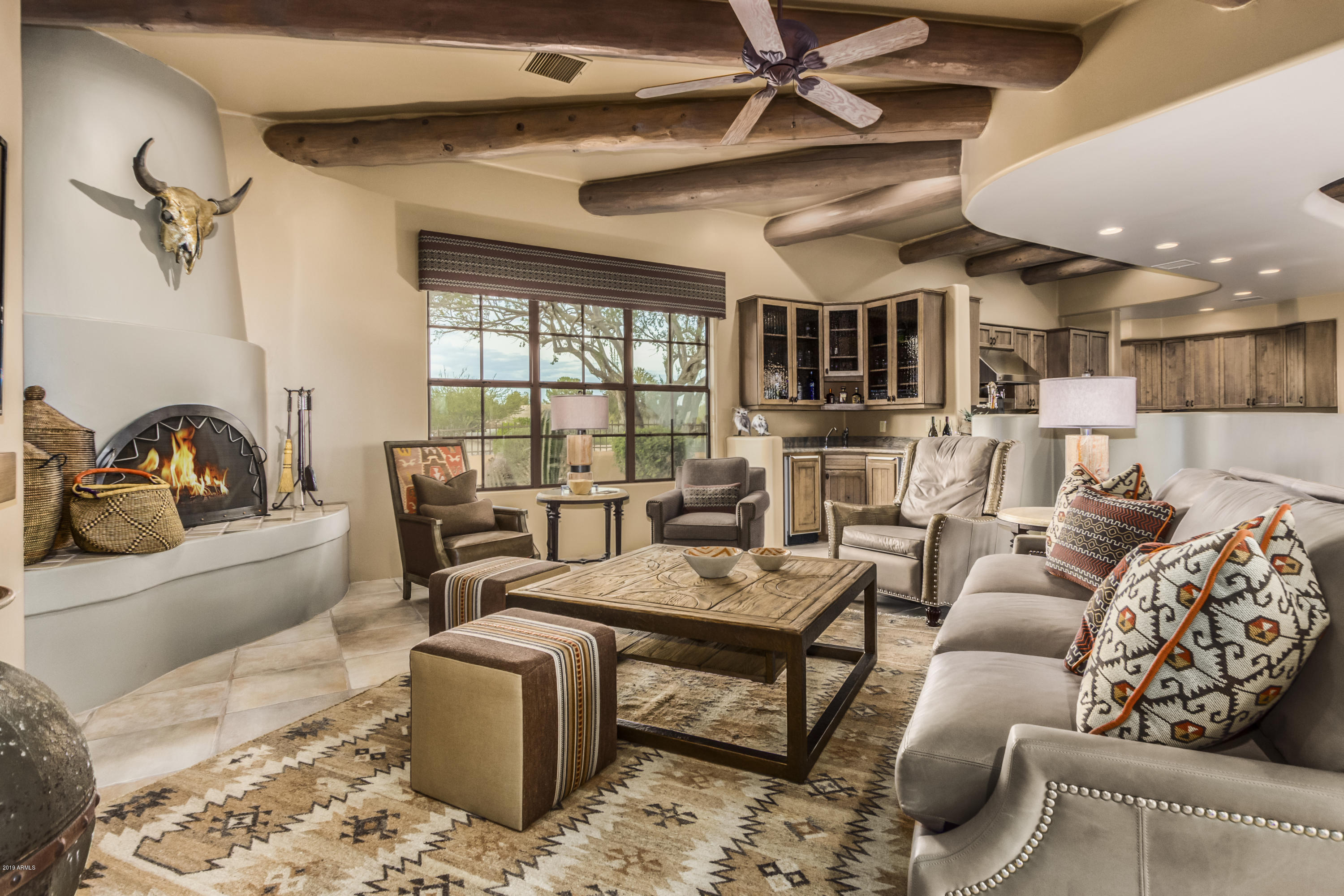 18415 East Flicker Drive Rio Verde, AZ 85263 - Photo 11 of 73 KIVA STYLE FIREPLACE