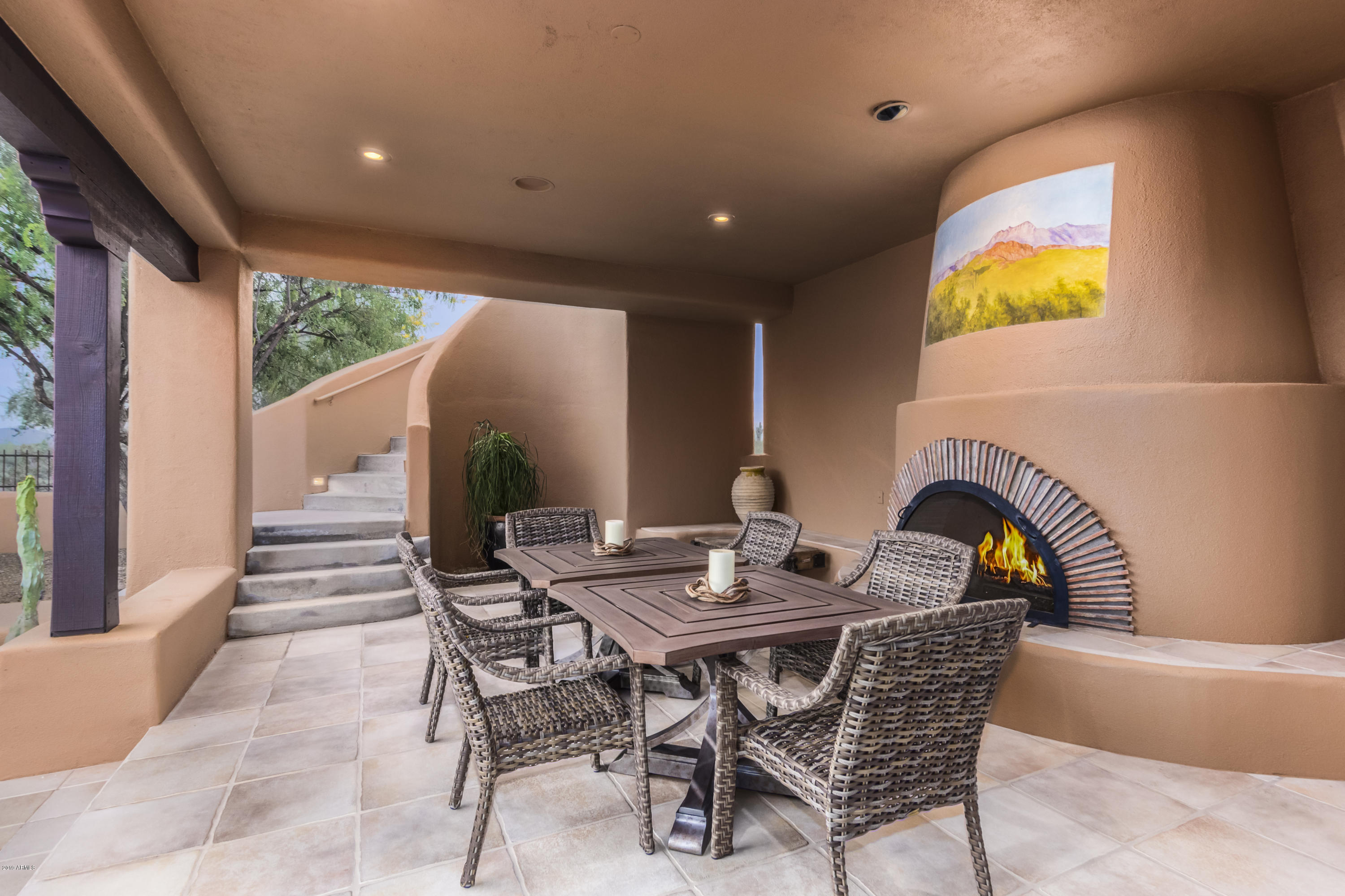 18415 East Flicker Drive Rio Verde, AZ 85263 - Photo 45 of 73 KIVA FIREPLACE ON PATIO