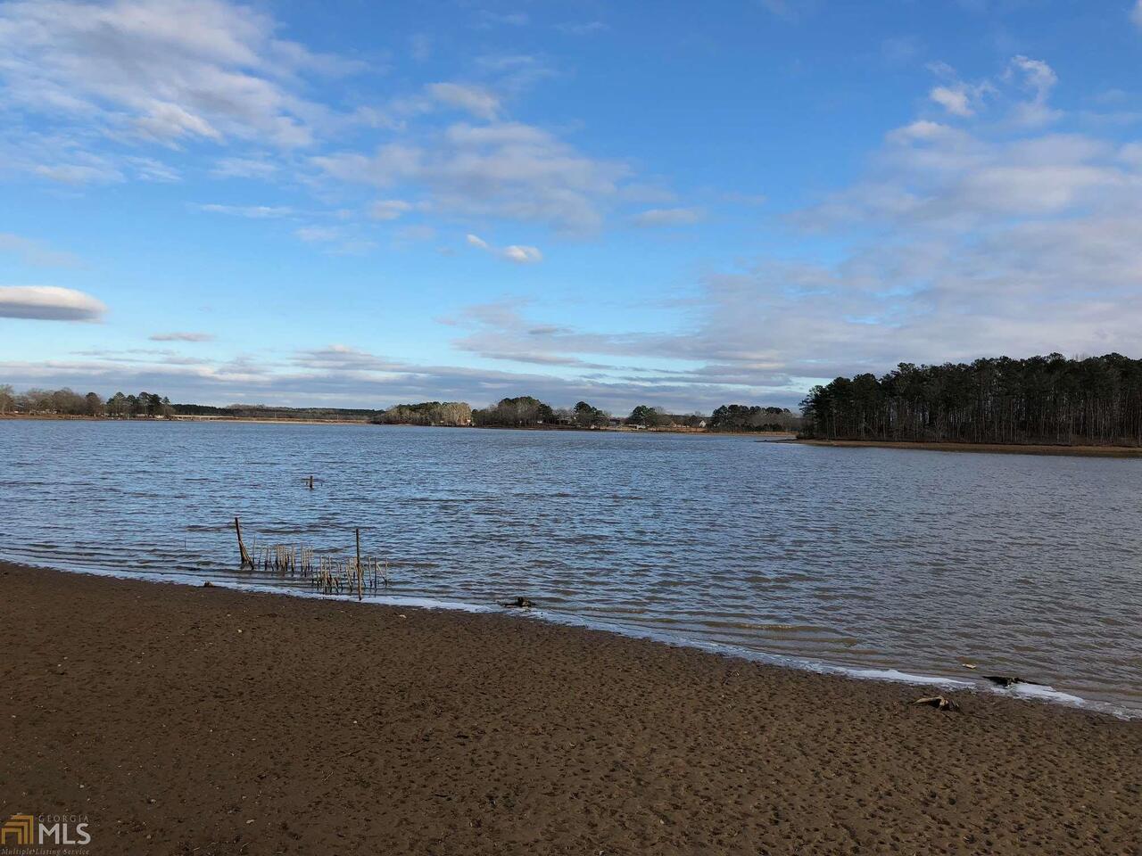 a view of an ocean and beach