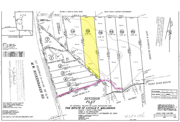 Lot 2 M W Rickenbaker Road Summerton, SC 29148 - Photo 11 of 11 PLAT MAP