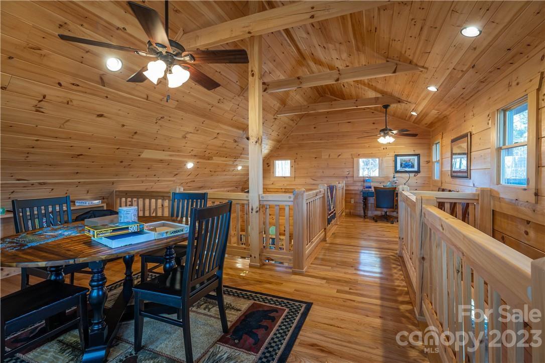 9589 Shortoff View Terrace, Unit 29 Nebo, NC 28761 - Photo 22 of 25 a dining room with furniture and wooden floor