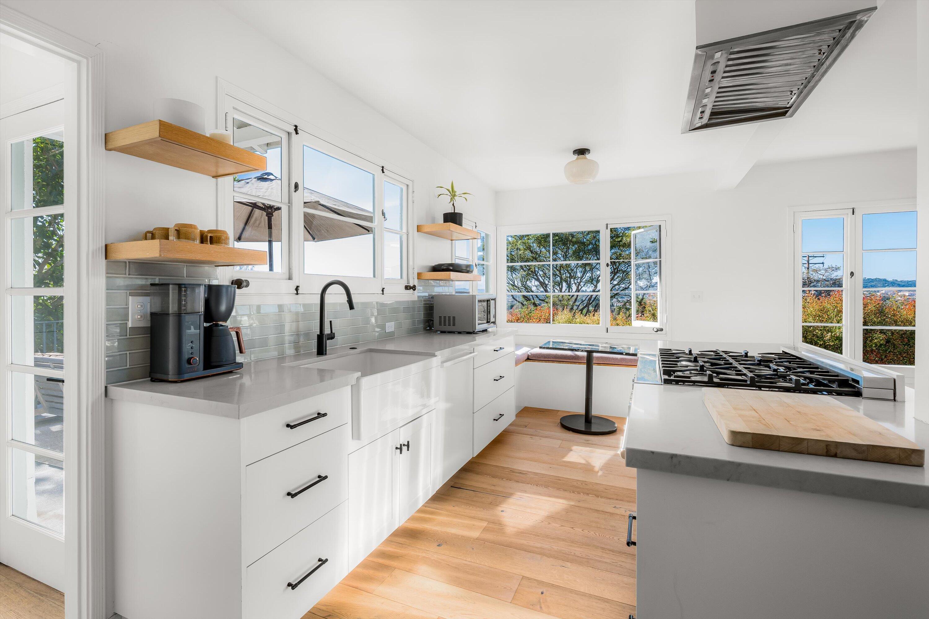 1322 East Cota Street Santa Barbara, CA 93103 - Photo 11 of 55 Kitchen w/ Dining Banquette