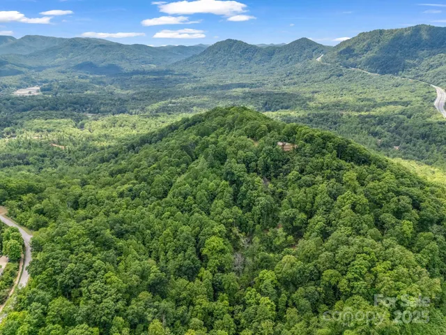 a view of mountain with green field