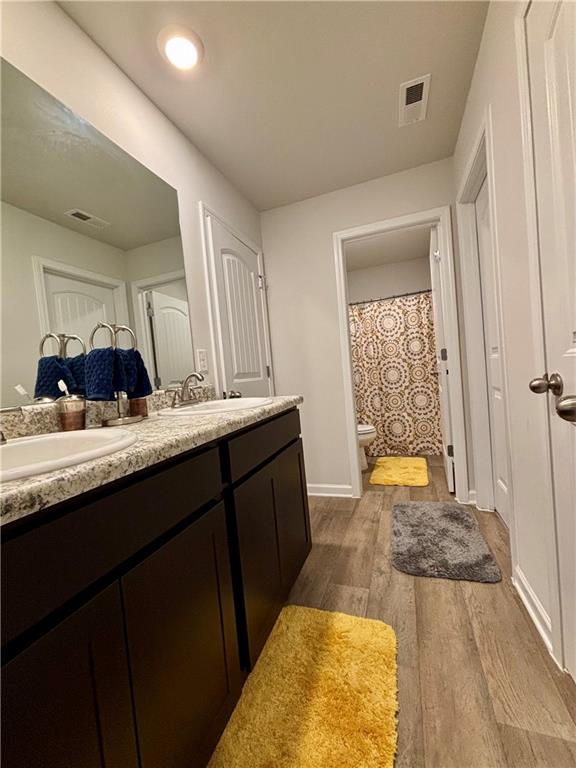 1367 Midnight Ride Drive Hampton, GA 30228 - Photo 40 of 62 a bathroom with a sink and a mirror
