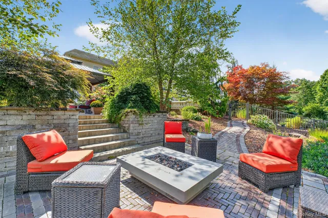 a view of outdoor space yard swimming pool and furniture