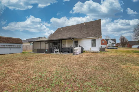 a front view of house with yard