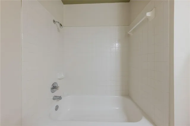 a close up of a bathtub