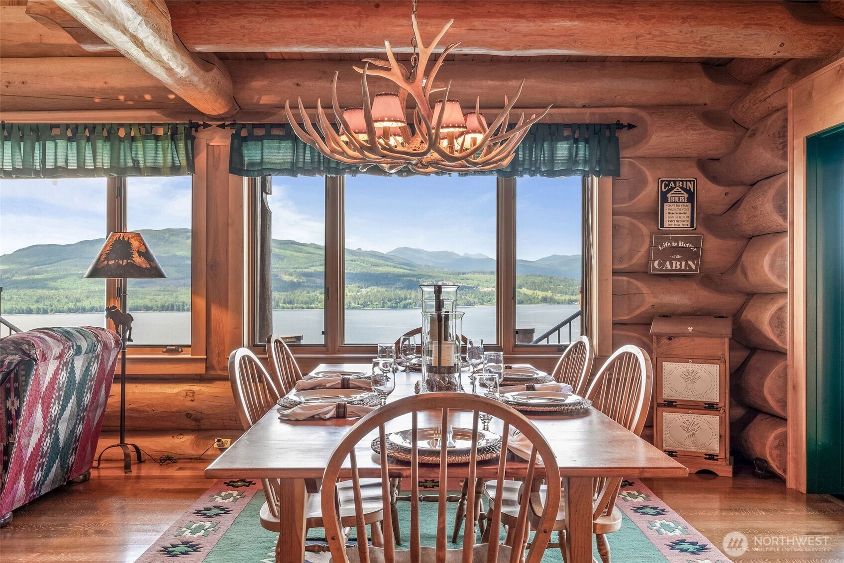 53 Combs Place Port Townsend, WA 98368 - Photo 11 of 40 a view of a dining room with furniture window and outside view