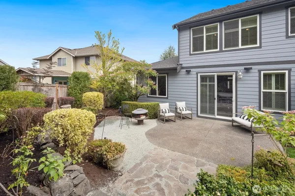 a view of a house with a patio