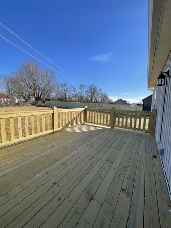 a view of a swimming pool with an ocean