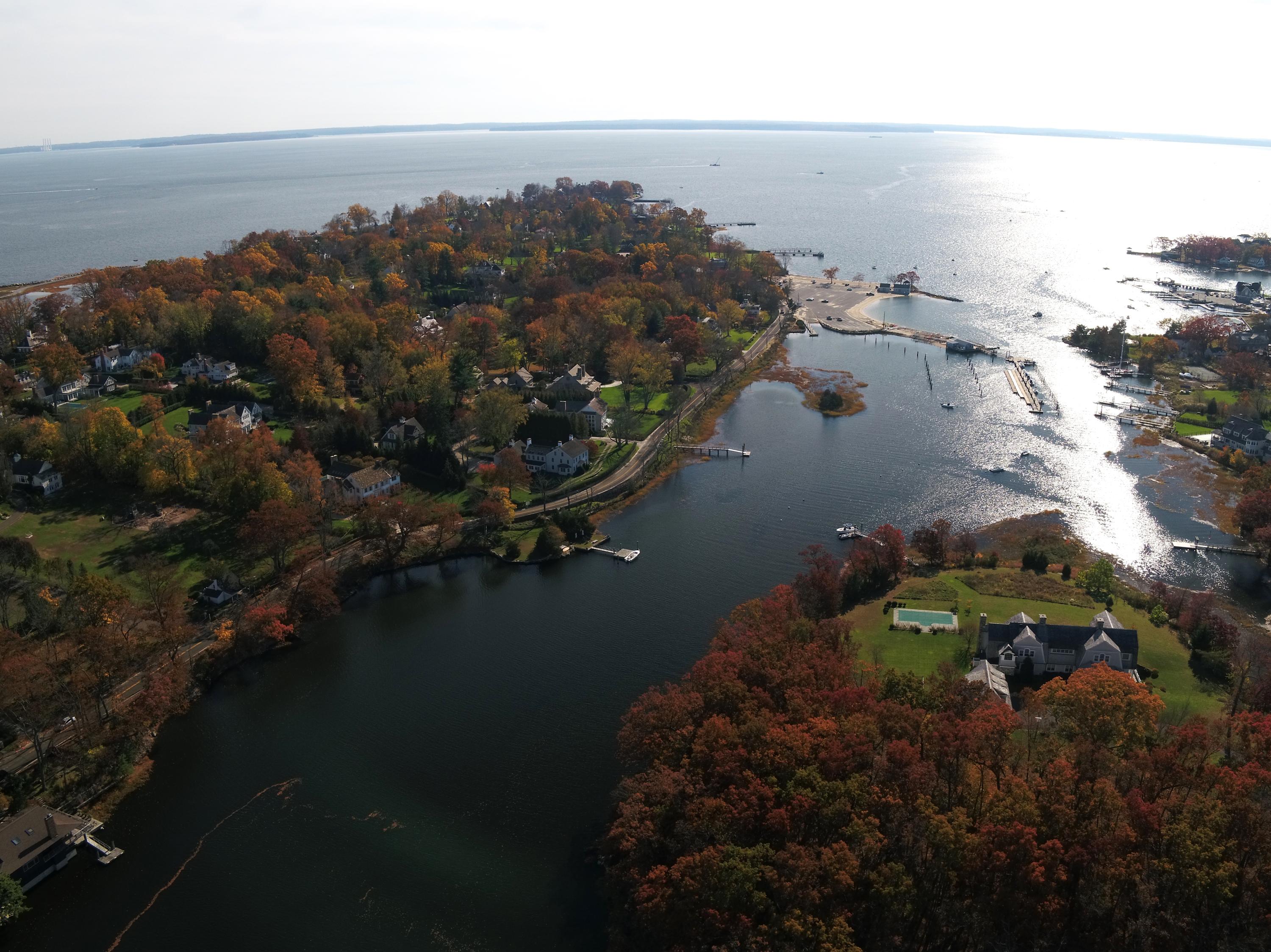30 Pasture Lane Darien, CT 06820 - Photo 10 of 14 an aerial view of a house with a lake