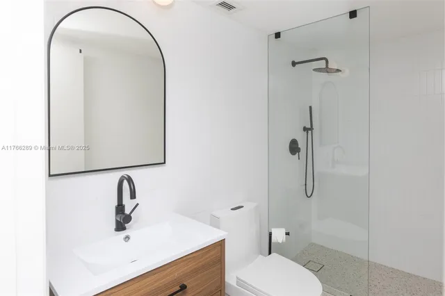 a building exterior with building in front of it