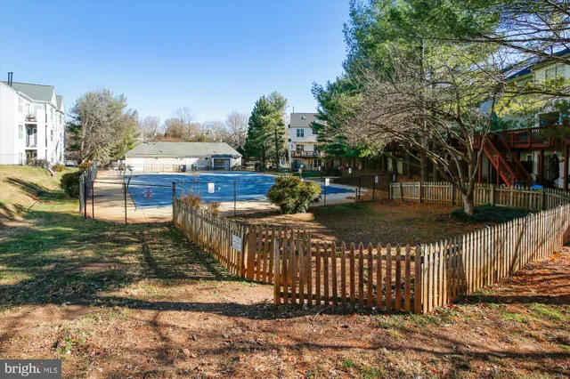 a view of yard with trees