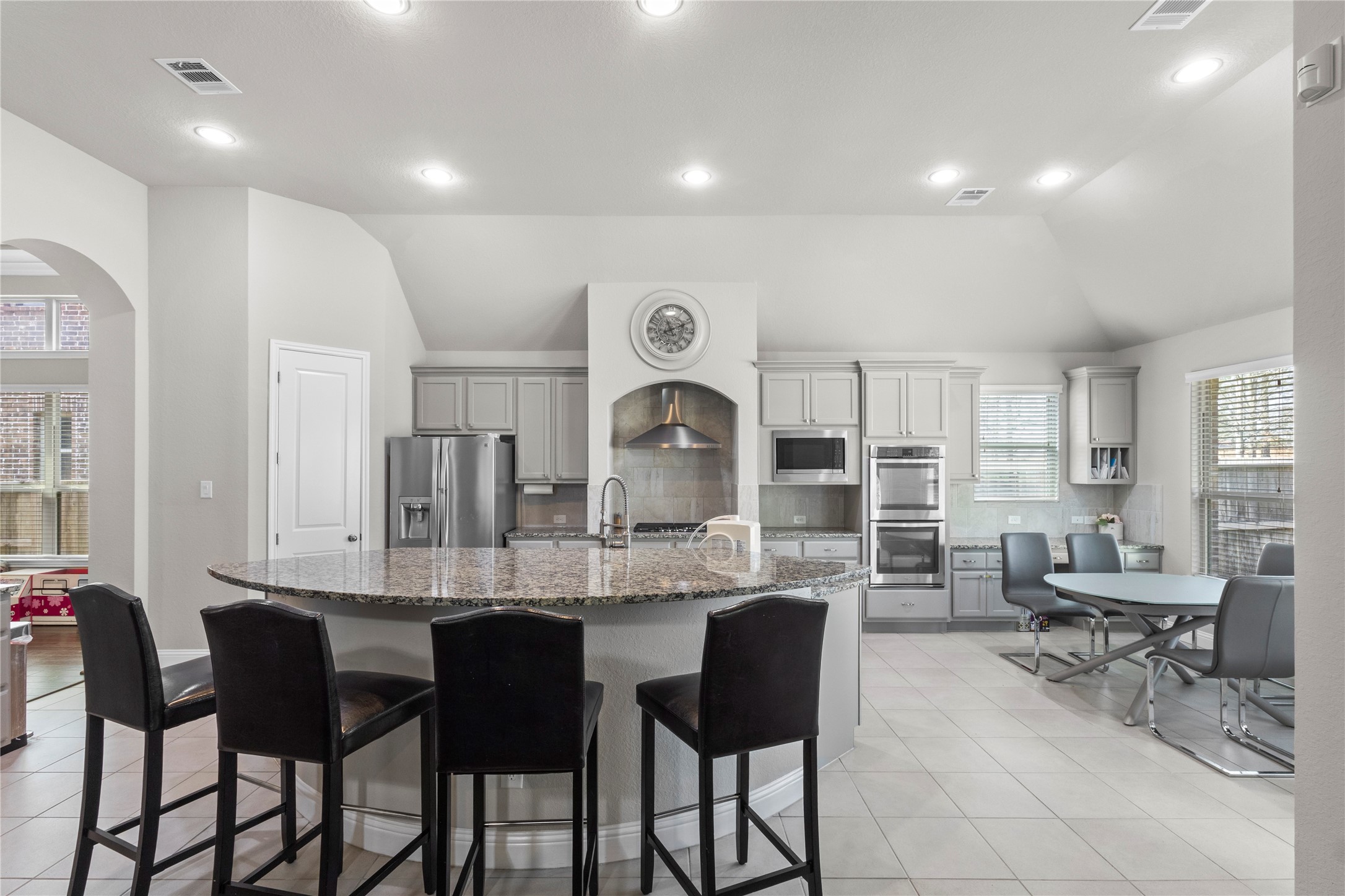 9935 Kirkstone Terrace Drive Spring, TX 77379 - Photo 14 of 49 Countertop seating for a quick snack or a coffee. Granite counters