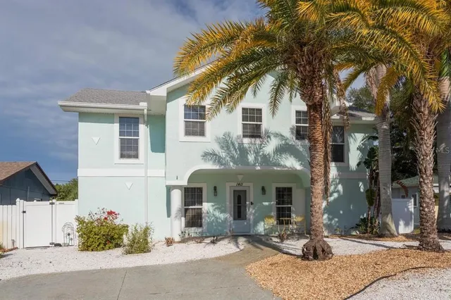 a front view of a house