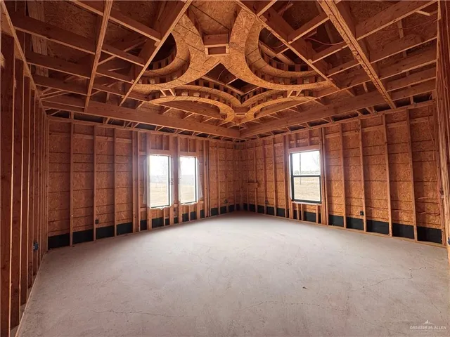 a view of an entrance of the building