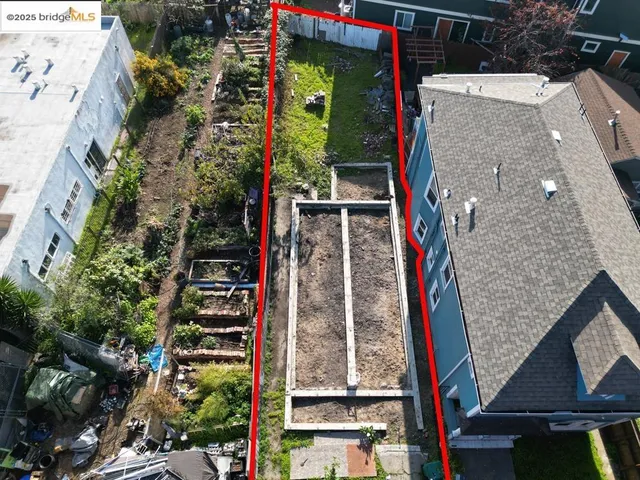 a bird view of a house