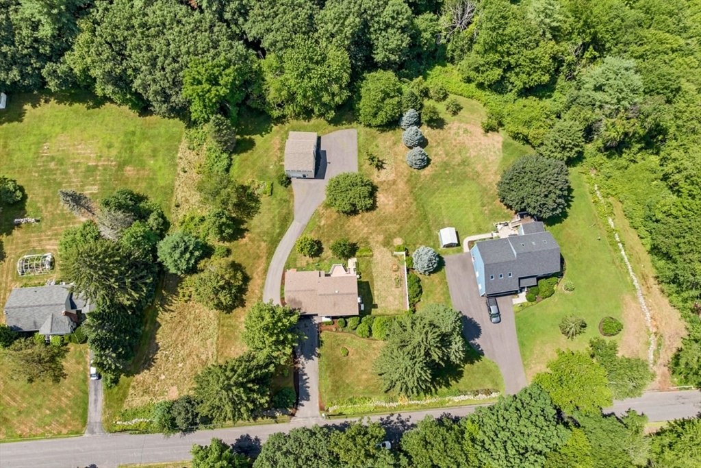 252 Littlefield Road Boxborough, MA 01719 - Photo 3 of 40 an aerial view of residential house with outdoor space and swimming pool