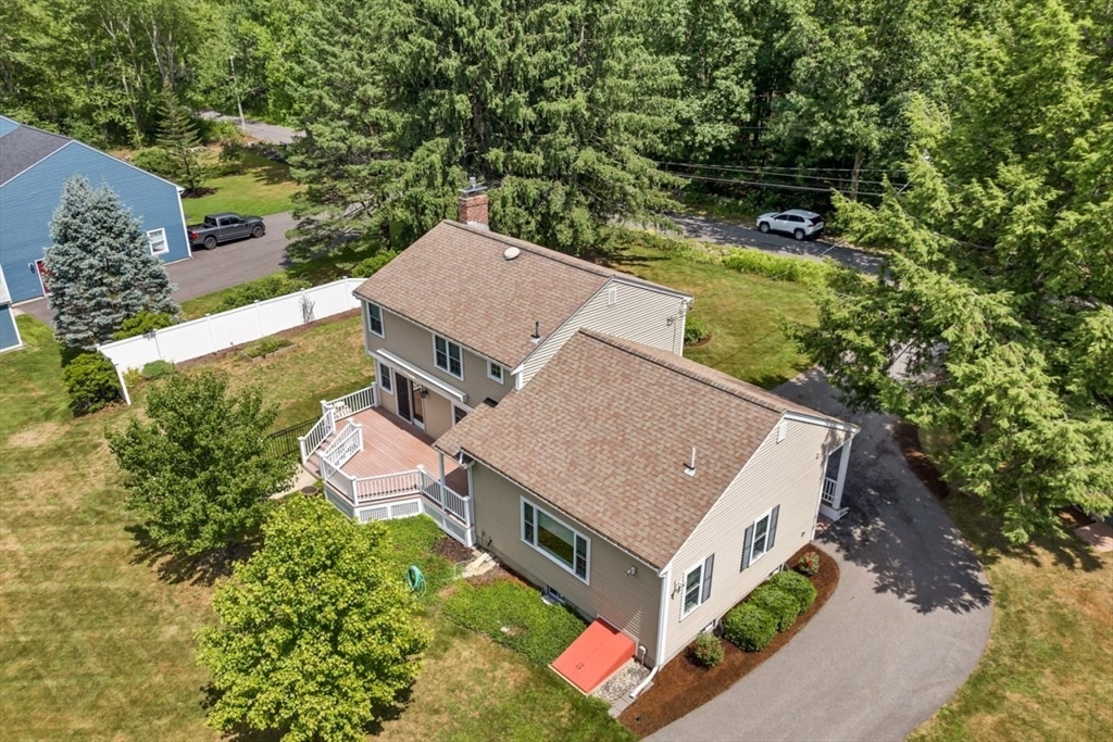 252 Littlefield Road Boxborough, MA 01719 - Photo 40 of 40 an aerial view of a house with a big yard