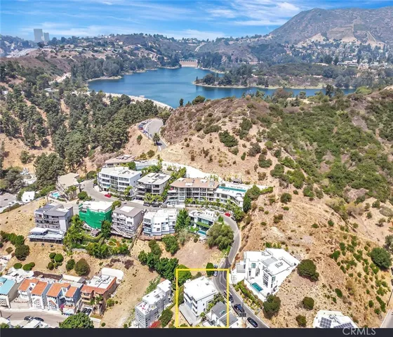 a view of lake and mountain