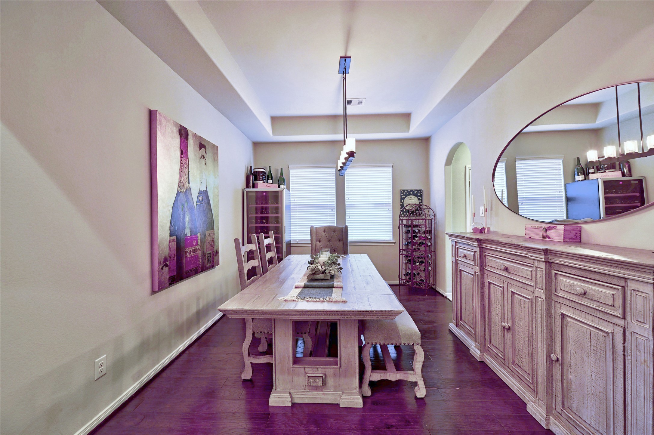 23118 Southern Brk Trail Spring, TX 77389 - Photo 10 of 50 There is abundant wall space for large pieces of art in this dining room.
