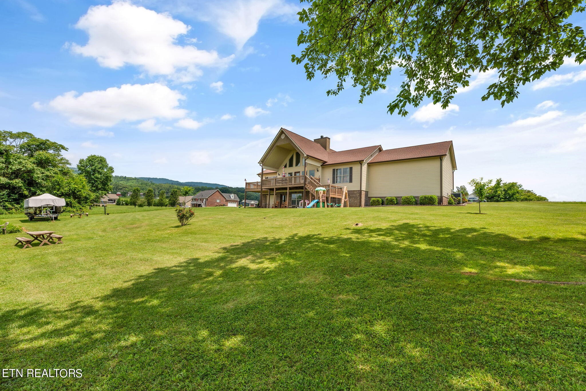 296 Shields Crossing Drive Bean Station, TN 37708 - Photo 41 of 52 a view of an house with a big yard