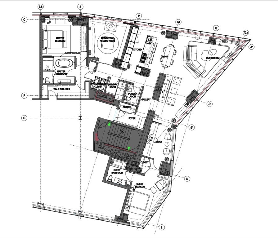 110 Stuart Street, Unit PH04 Boston, MA 02116 - Photo 28 of 36 a picture of a wall with sitting area