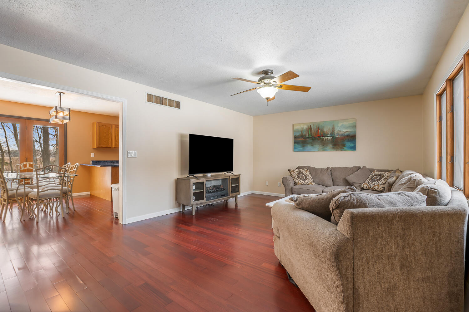 1852 South 100 West Knox, IN 46534 - Photo 2 of 13 a living room with furniture and a flat screen tv