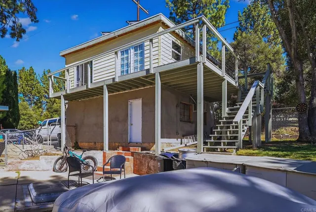 a view of a house with a patio