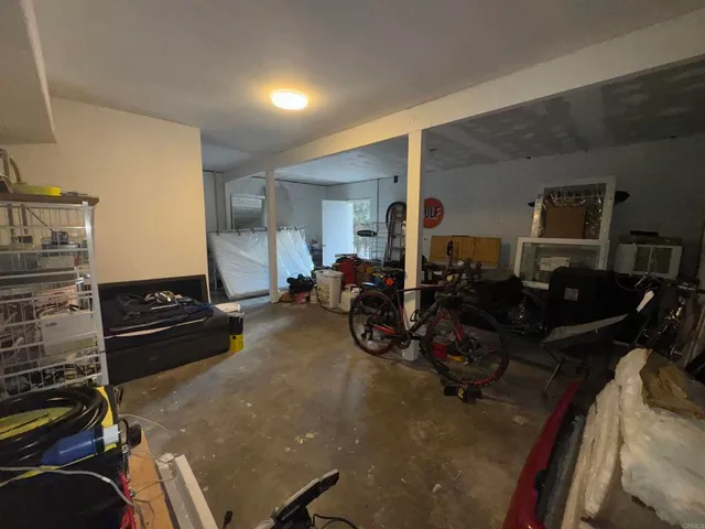 a bed room with furniture