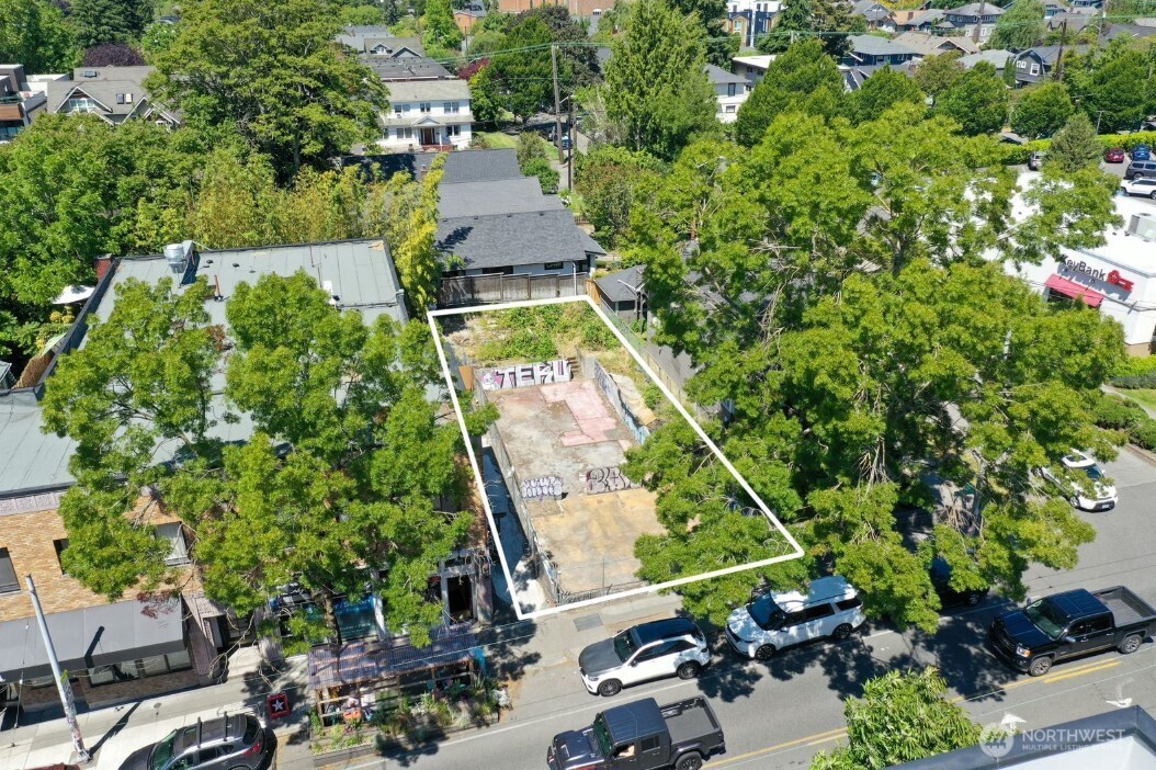 1624 North 45th Street Seattle, WA 98103 - Photo 1 of 2 an aerial view of a house with a garden