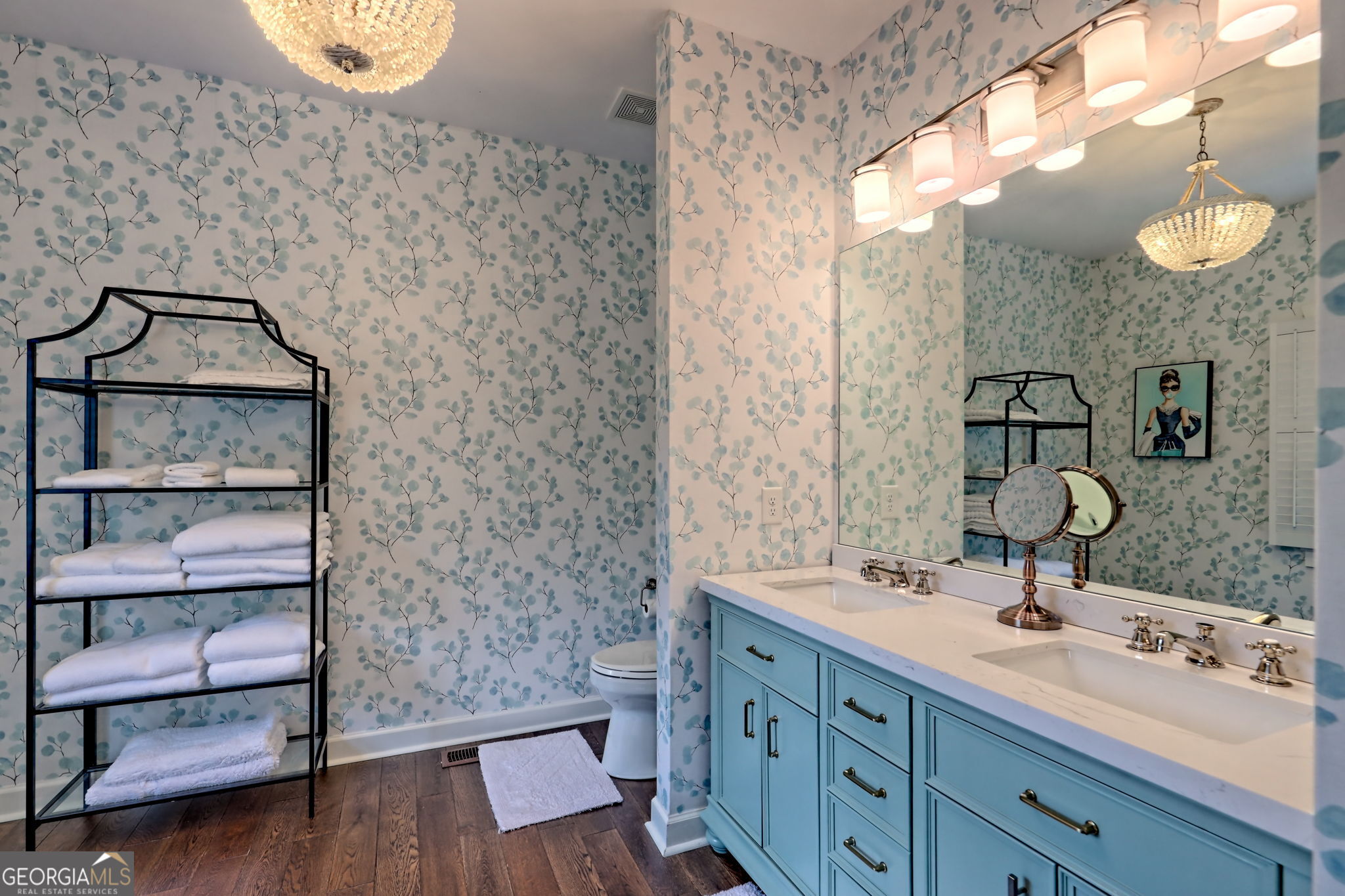 571 Ledford Road Dillard, GA 30537 - Photo 38 of 78 a bathroom with a sink and a mirror