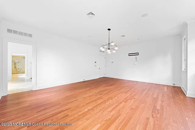 wooden floor in an empty room