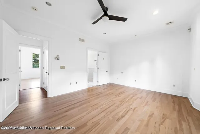 a view of a door with a brick wall